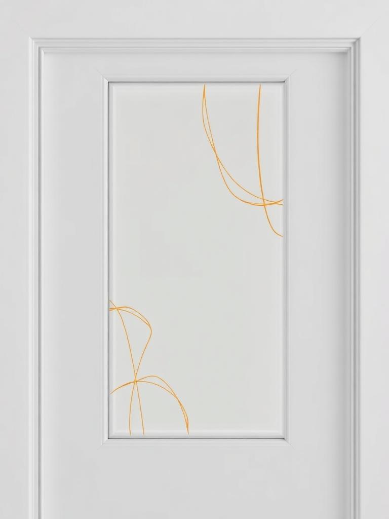 Custom designed decorative door glass insert concept