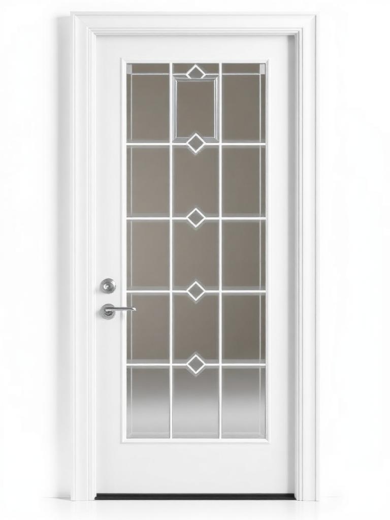 Prairie Bevel decorative door glass insert